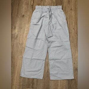 Amazon Women's Light Gray Wide Leg Pants